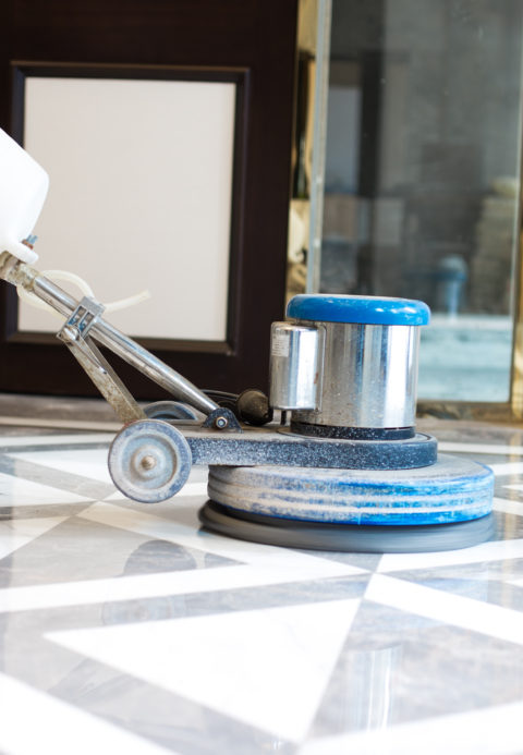 Floor polishing
